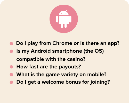 android casino checklist 