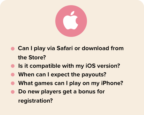 apple casino checklist